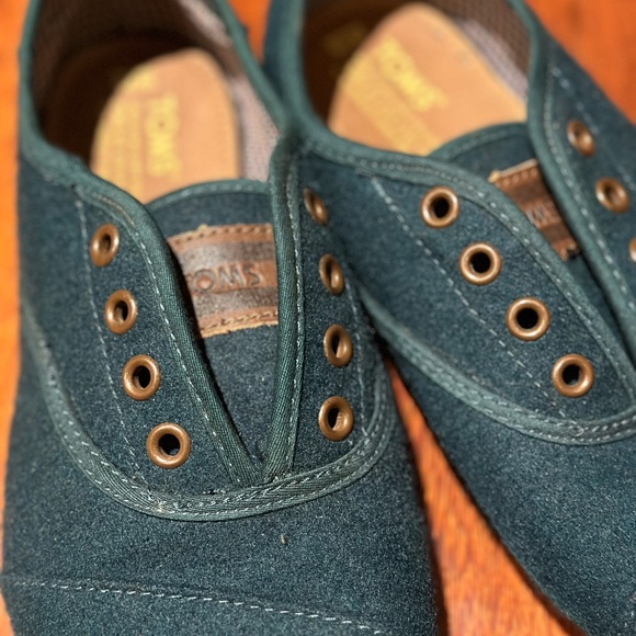 Dark teal Toms size 7.5 - Picture 6 of 6